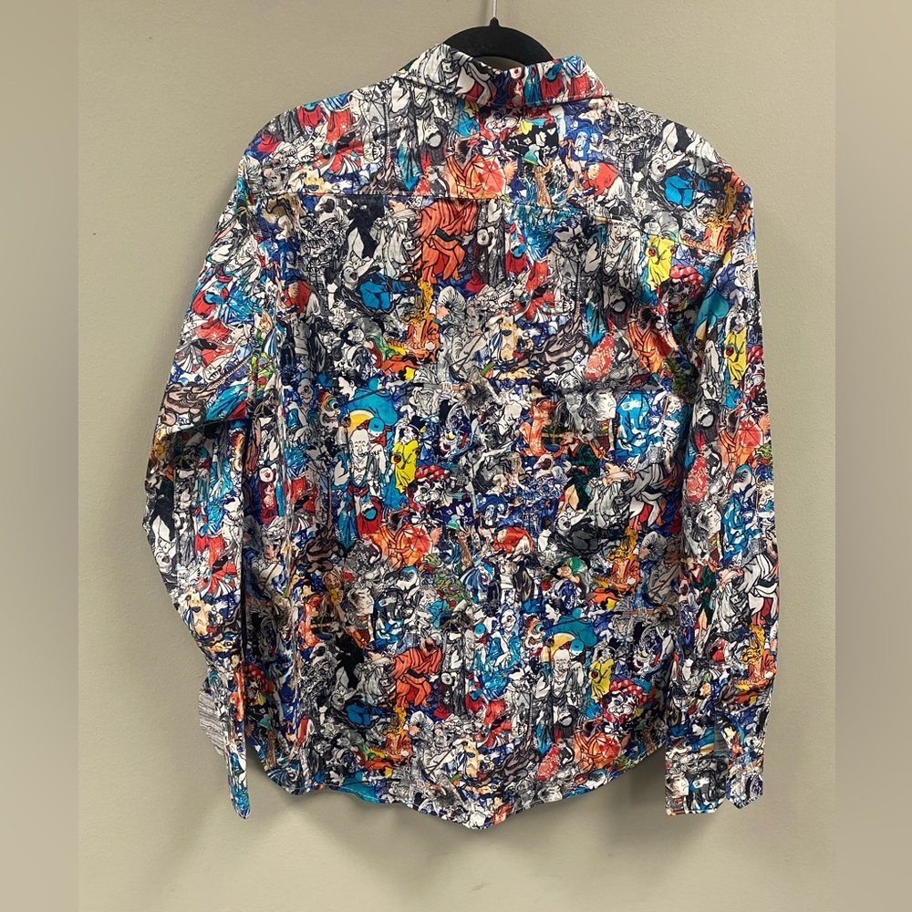 Robert Graham Men’s Living Art Button Down Shirt Size Large - Picture 6 of 11